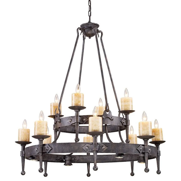 Chandeliers for High Ceilings to Fill Vertical SpaceCambridge Sixteen-Light Three-Tier Chandelier