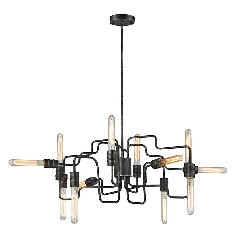 Ceiling - Mounted Chandeliers for Standard CeilingsTransit Twelve-Light Chandelier