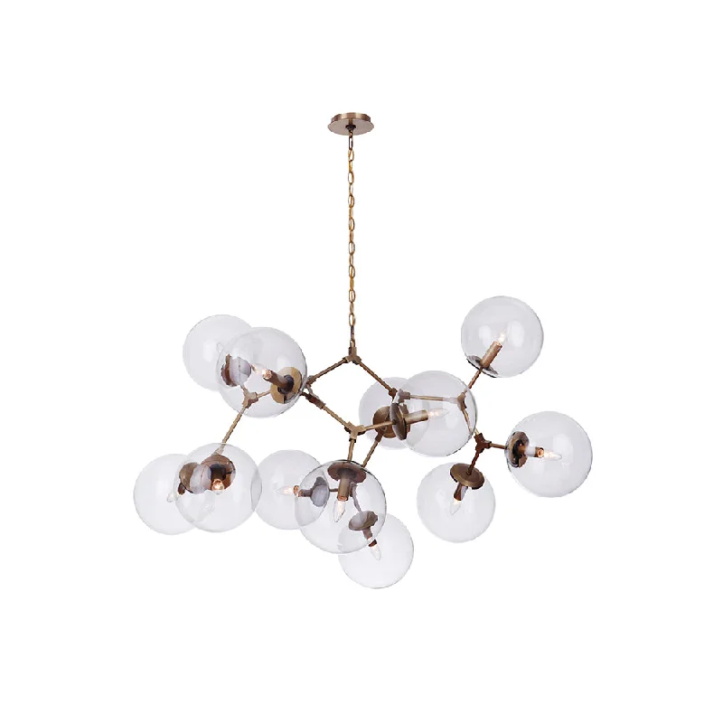 Chandeliers for Dining Rooms to Set the Mood for MealsEpiphany 12 Light Chandelier - Brass