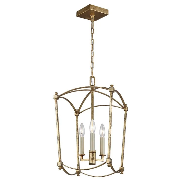 Chandeliers with Metal Frames in Bronze FinishThayer Three-Light Chandelier