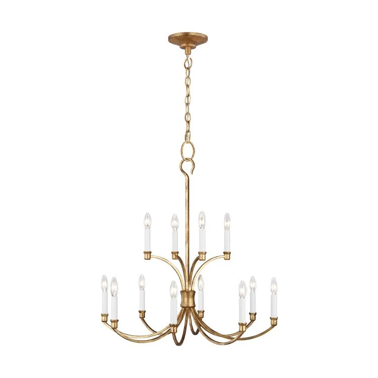 Mid - Century Modern Chandeliers for Vintage AppealWesterly Twelve-Light Chandelier by Chapman & Meyers