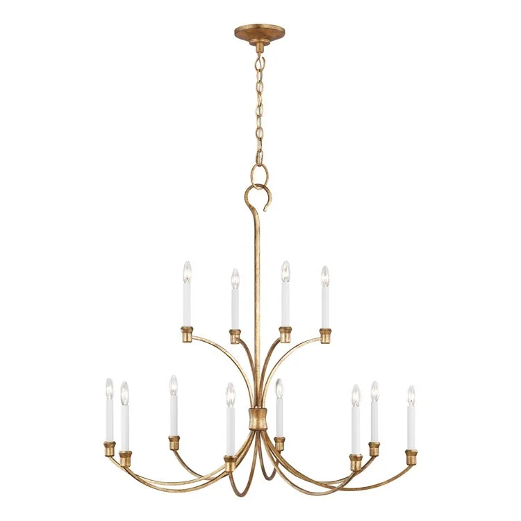 Art Deco Chandeliers for a Retro - Glam LookWesterly Twelve-Light Chandelier by Chapman & Meyers