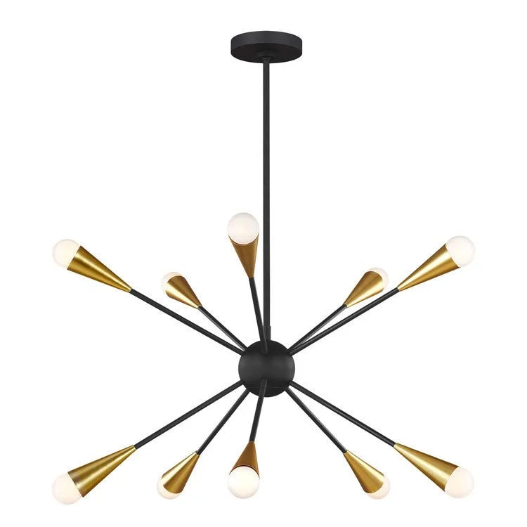 Incandescent Chandeliers for a Warm and Traditional GlowJax Ten-Light Chandelier by Ellen