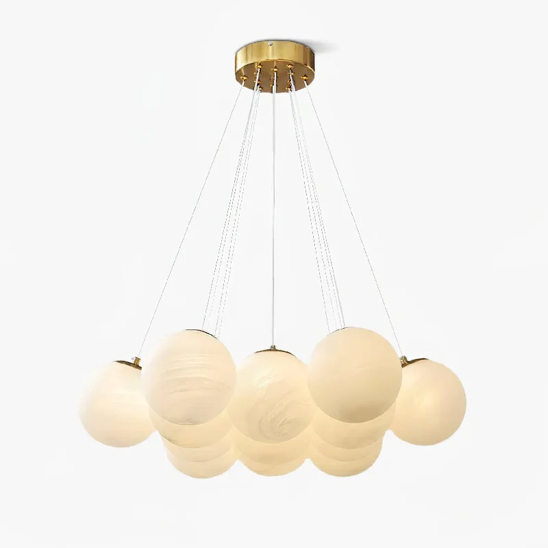 Mid - Century Modern Chandeliers for Vintage AppealGlass Cluster Chandelier