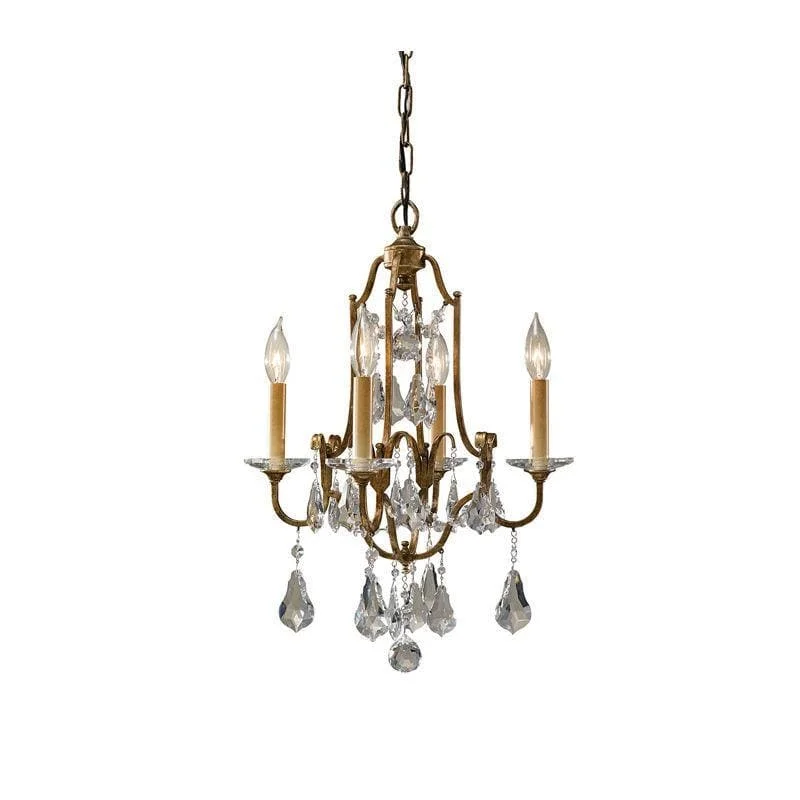 Chandeliers with Colored Glass for a Splash of ColorHamptons Polished Glass Crystal Chandelier