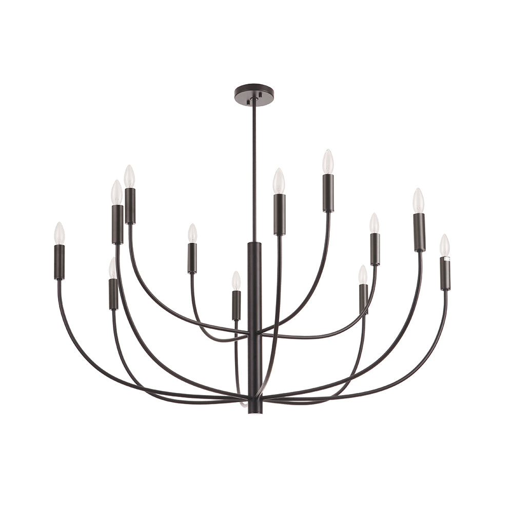 Chandeliers with Adjustable Arms for Directional LightingHayden 12 Light Chandelier