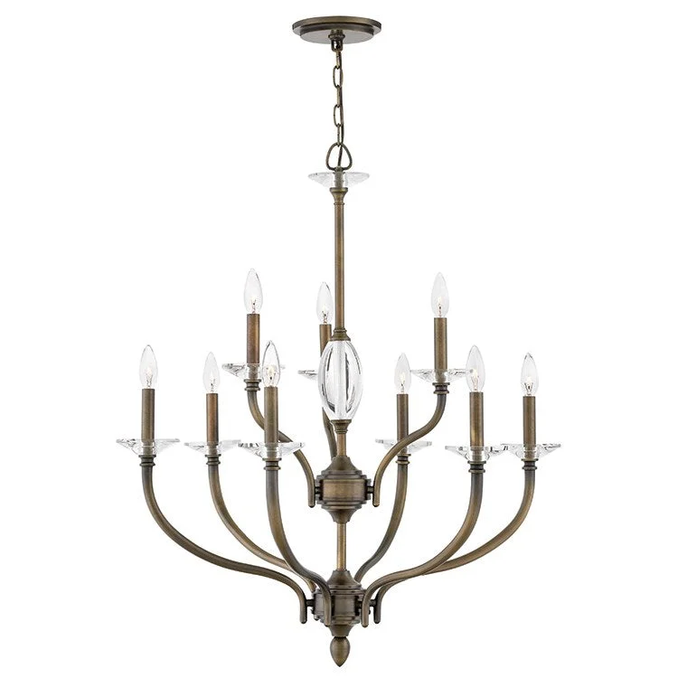 Mini Chandeliers for Adding Charm to Small SpacesSurrey Nine-Light Two-Tier Chandelier