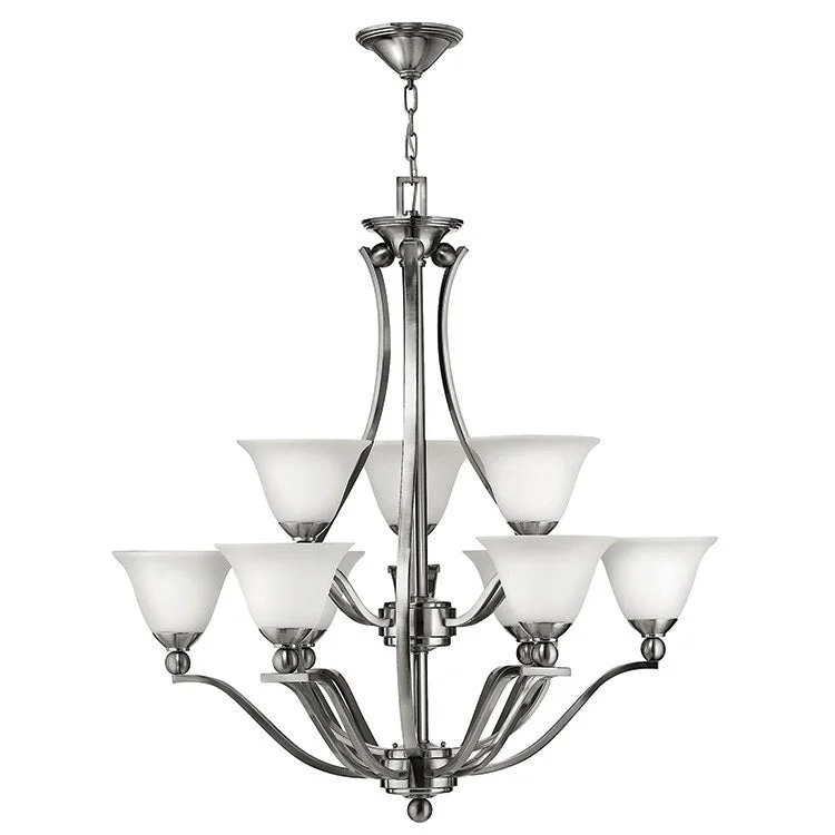 Chandeliers for Low Ceilings to Avoid OvercrowdingBolla Nine-Light Two-Tier Chandelier