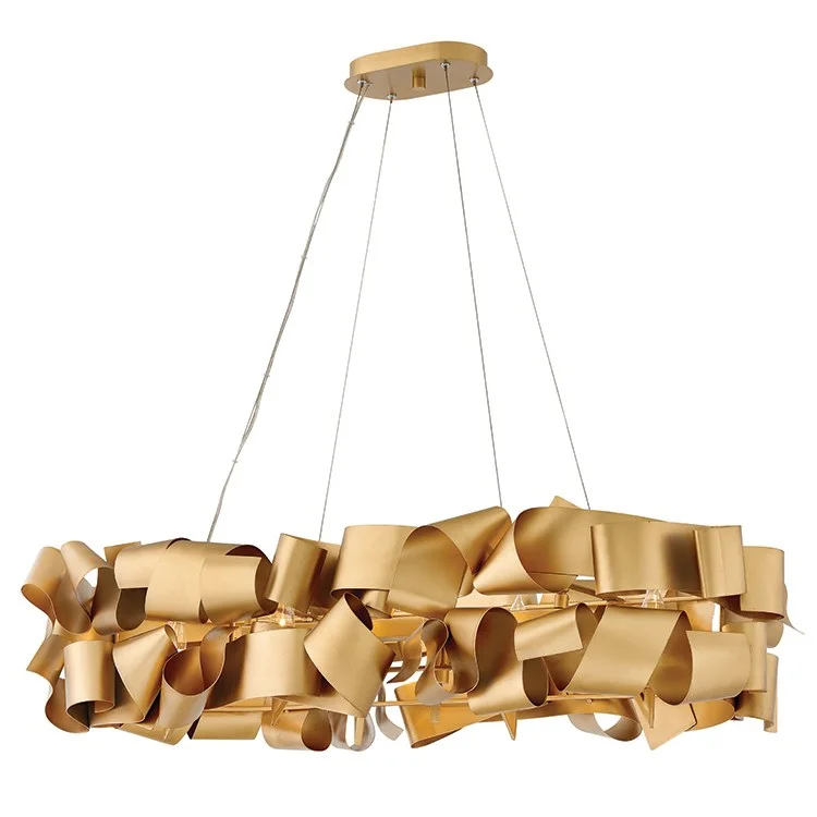 Chandeliers with Murano Glass for a High - End Artistic TouchDelfina Six-Light Linear Chandelier