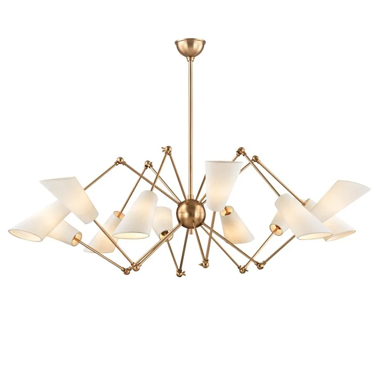 Chandeliers with Metal Frames in Copper FinishBuckingham Twelve-Light Chandelier