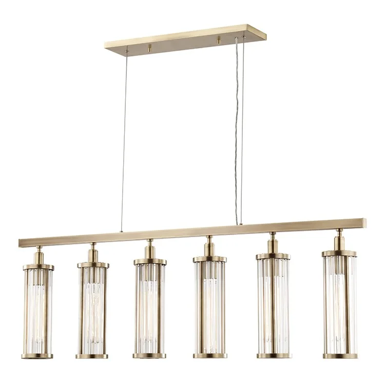 Chandeliers with Adjustable Arms for Directional LightingMarley Six-Light Island Chandelier