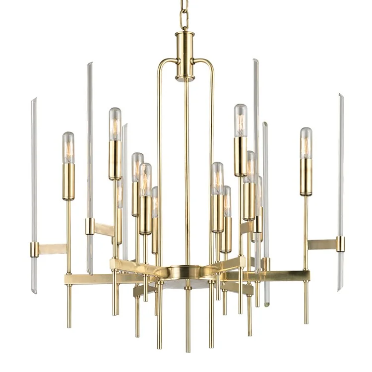 Chandeliers with Metal Frames in Copper FinishBari Twelve-Light Chandelier