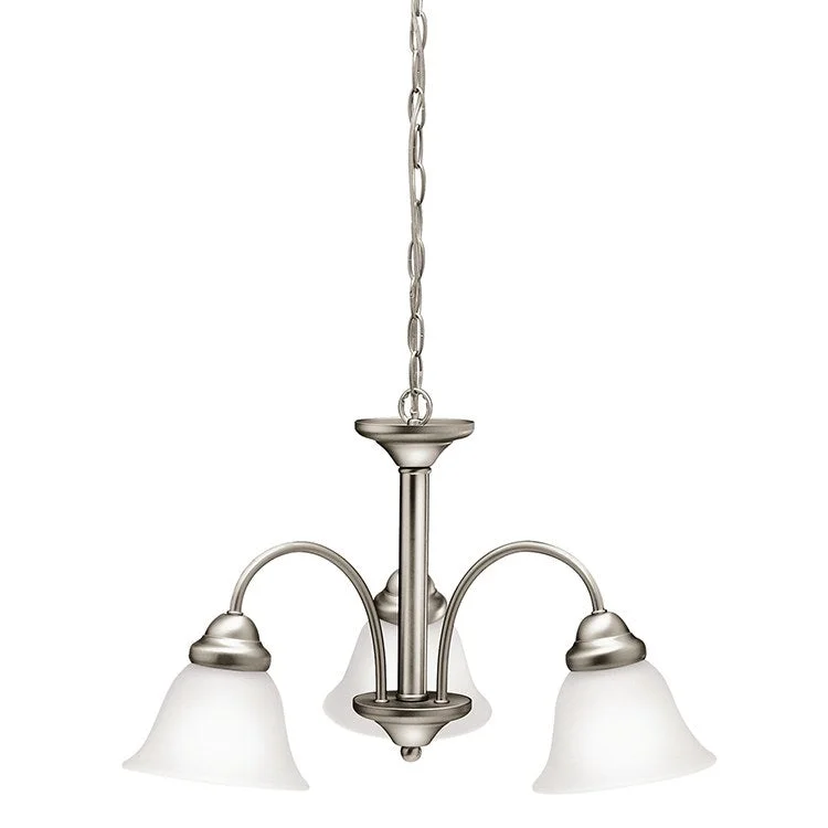 Chandeliers with Metal Frames in Bronze FinishWynberg Three-Light Downlight Chandelier