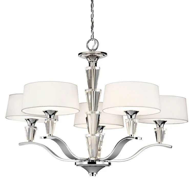 Mini Chandeliers for Adding Charm to Small SpacesCrystal Persuasion Five-Light Chandelier