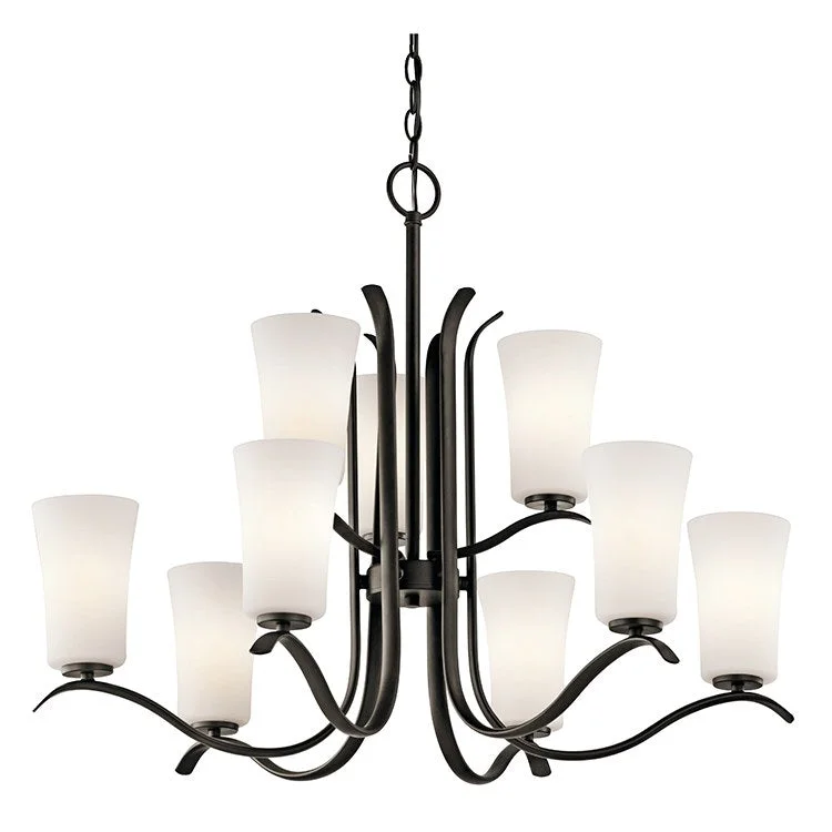 Chandeliers with Multiple Lights for Maximum IlluminationArmida Nine-Light Two-Tier Chandelier