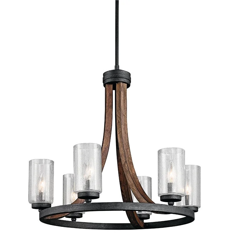 Chandeliers with Adjustable Arms for Directional LightingGrand Bank Six-Light Chandelier