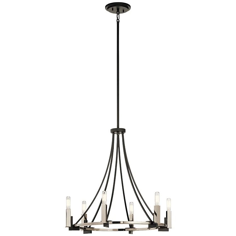 Modern Crystal Chandeliers for Contemporary HomesBensimone Six-Light Chandelier