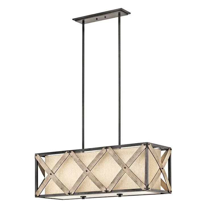 Incandescent Chandeliers for a Warm and Traditional GlowCahoon Three-Light Linear Chandelier