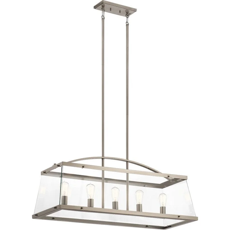 Chandeliers with Dimmable Lights for Ambiance ControlDarton Five-Light Linear Chandelier