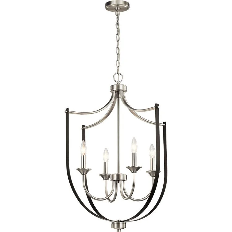 Traditional Brass Chandeliers for Classic InteriorsTula Four-Light Foyer Chandelier