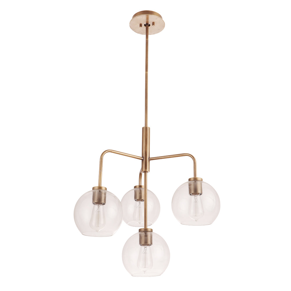 Chandeliers with Dimmable Lights for Ambiance ControlKnox 4 Light Pendant - Brass