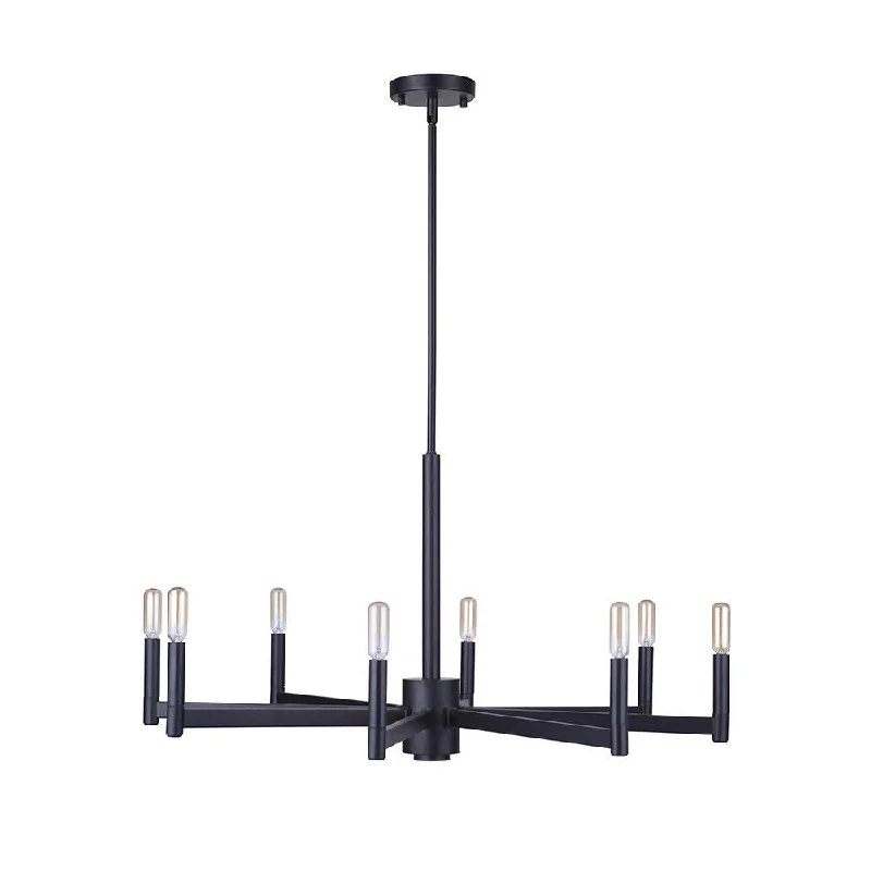 Chandeliers with Dimmable Lights for Ambiance ControlKramer 8 Light Chandelier - Black