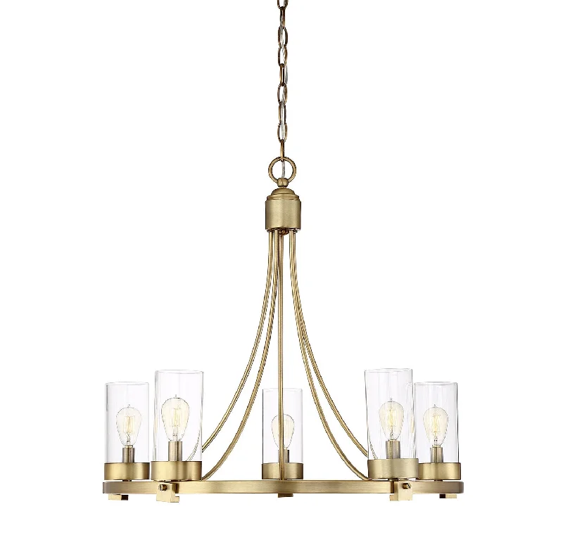 Modern Crystal Chandeliers for Contemporary HomesFive Light Chandelier