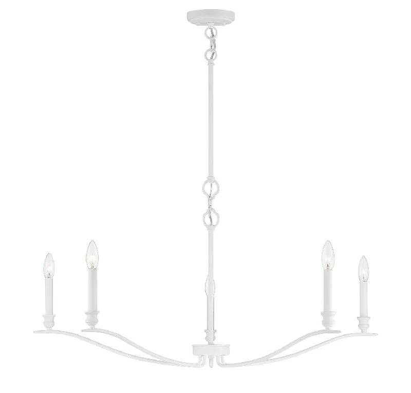 Incandescent Chandeliers for a Warm and Traditional GlowFive Light Chandelier