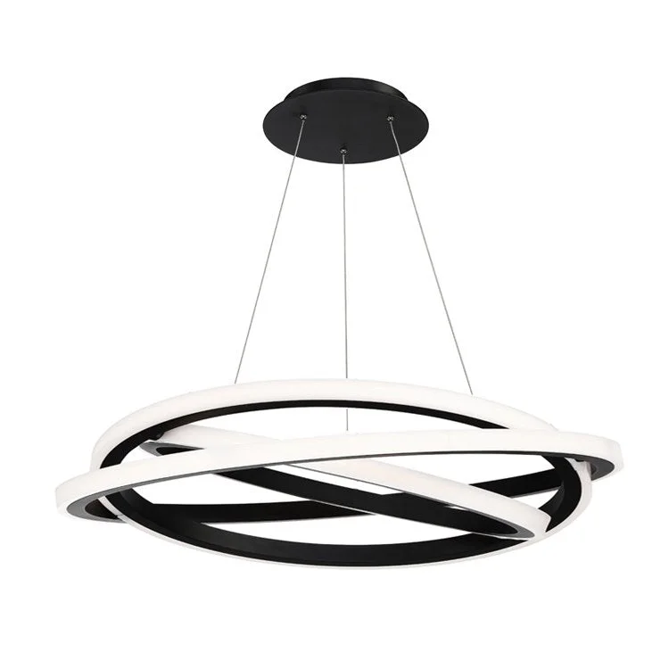 Chandeliers with Venetian Glass for a Luxurious LookVeloce Single-Light 36" LED Chandelier 3000K