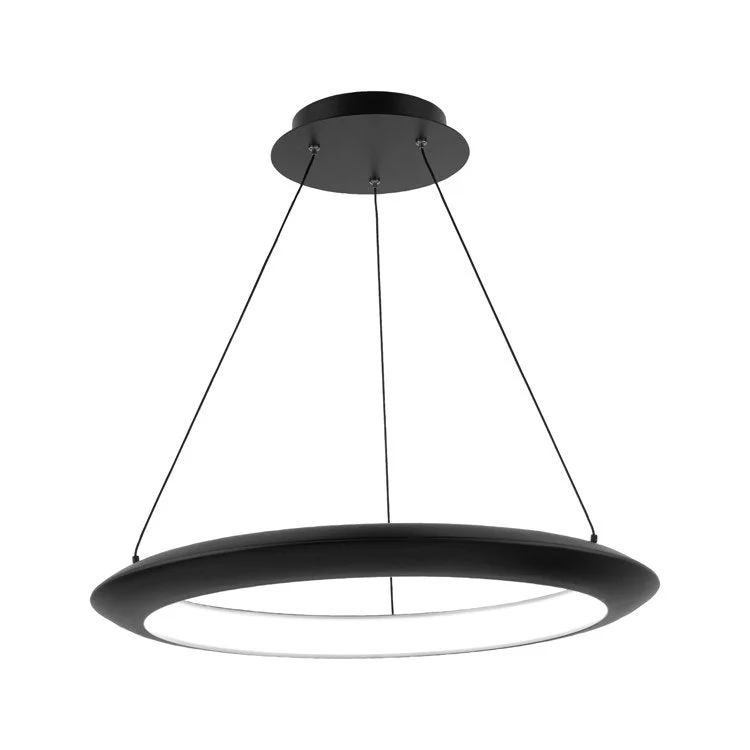 Ceiling - Mounted Chandeliers for Standard CeilingsThe Ring Single-Light 24" LED Round Pendant 2700K