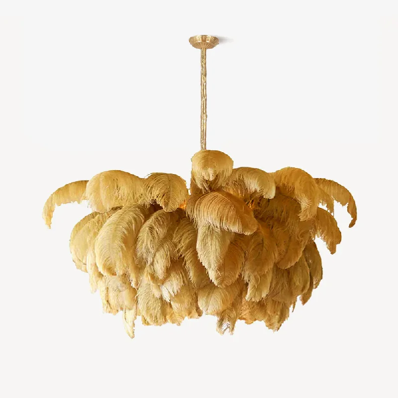 LED Chandeliers for Energy - Efficient LightingOstrich Feather Chandelier