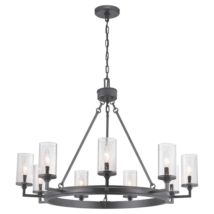 Chandeliers with Frosted Glass for a Softer Light DiffusionGresham Nine-Light Chandelier