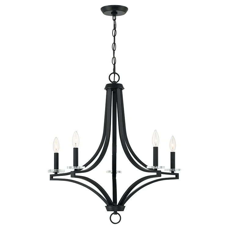 Chandeliers with Metal Frames in Bronze FinishTailor Five-Light Chandelier