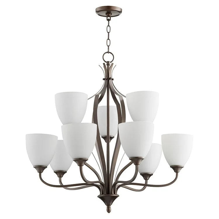 Mid - Century Modern Chandeliers for Vintage AppealJardin Nine-Light Two-Tier Chandelier