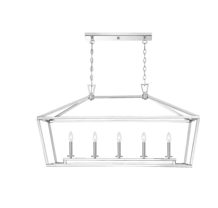 Small Chandeliers for Compact RoomsTownsend Five-Light Linear Chandelier