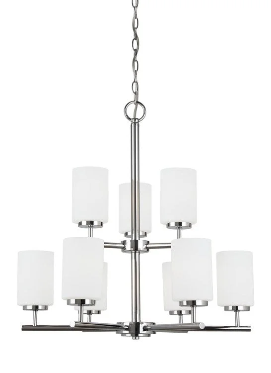 Chandeliers with Multiple Lights for Maximum IlluminationOslo Nine-Light Two-Tier Chandelier