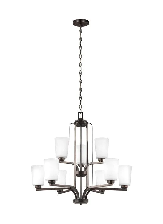 Chandeliers with Sputnik - Style Design for a Futuristic VibeFranport Nine-Light Two-Tier Chandelier