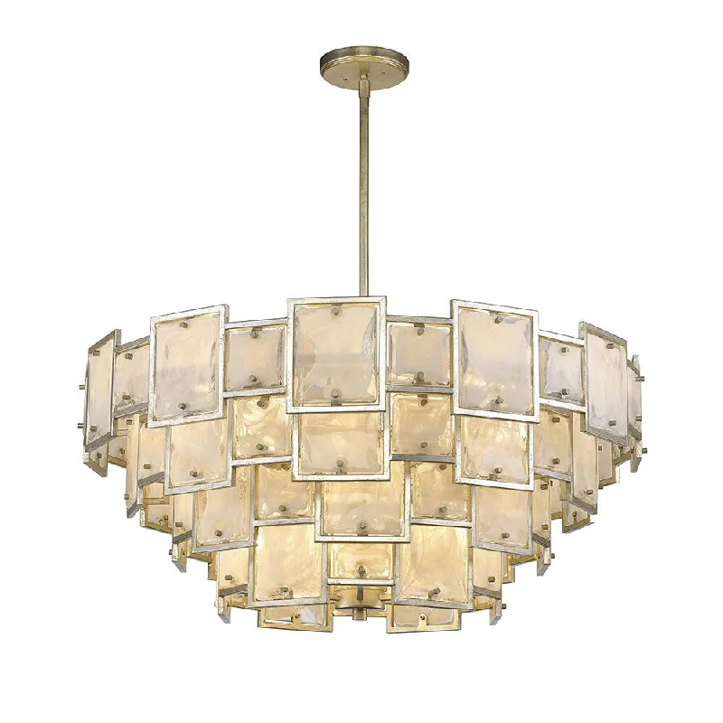 Incandescent Chandeliers for a Warm and Traditional GlowSkyler 16 Light Pendant - Silver Leaf