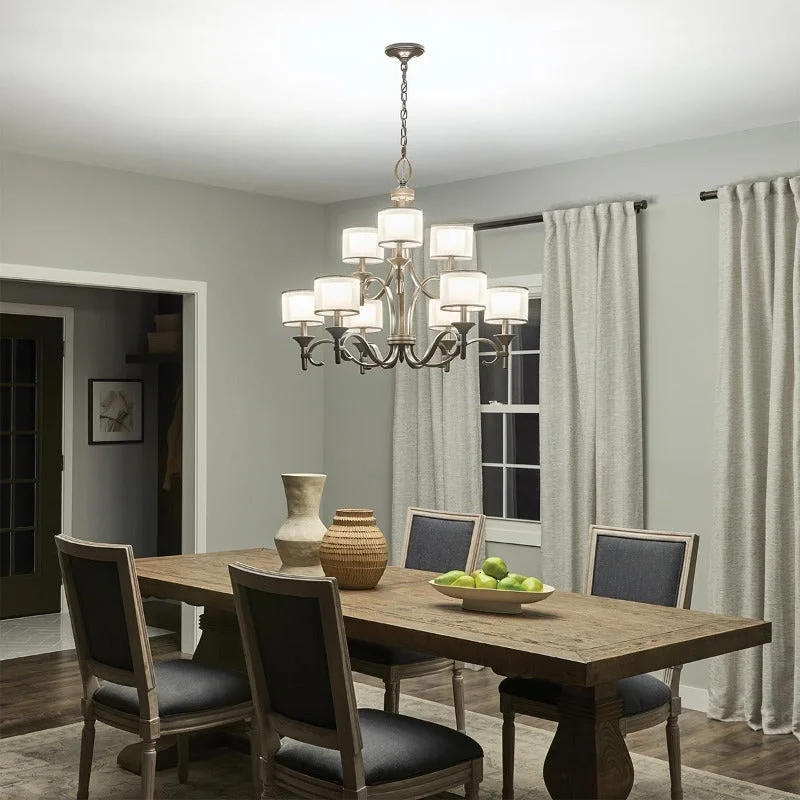 Chandeliers for Living Rooms to Create a Focal PointSleek Contemporary Double Shade Chandelier