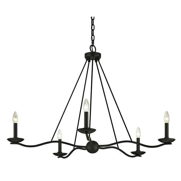 Incandescent Chandeliers for a Warm and Traditional GlowSawyer Five-Light Chandelier