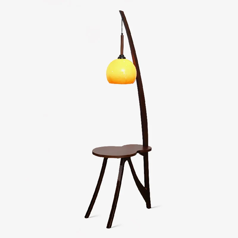 Modern Minimalist Floor Lamp for Contemporary Living RoomsArc Wood Hanging Floor Lamp