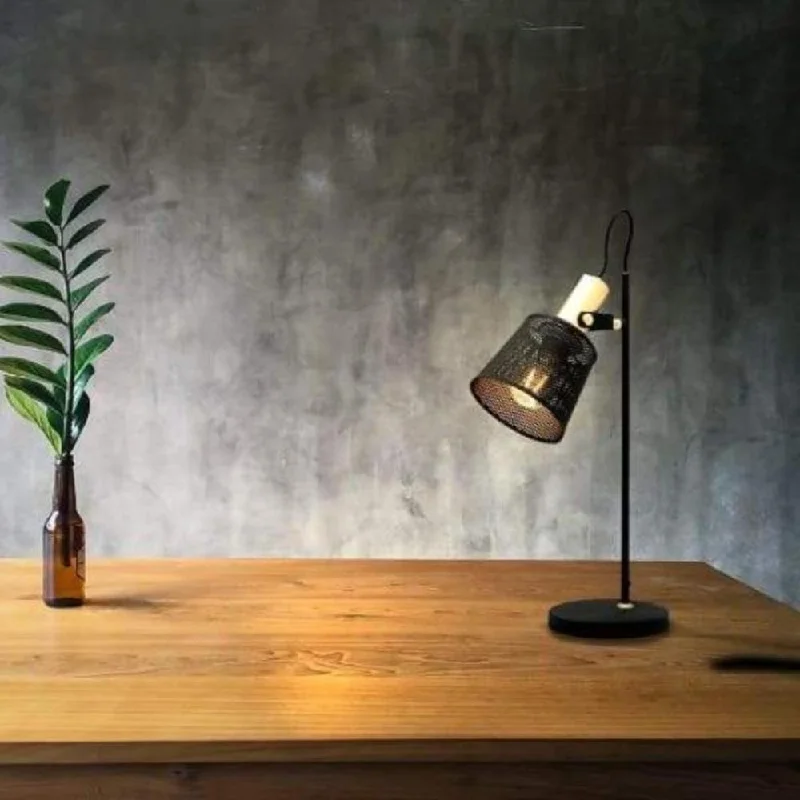 Industrial Emergency Lighting for Safety in FactoriesArizona industrial Table Lamp in Sand Black and Brushed Brass