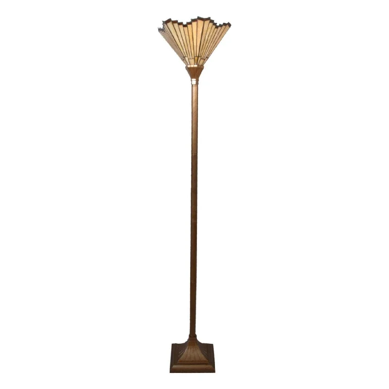 USB Charging Port Floor Lamp for Convenient Device ChargingBelfast Uplighter Tiffany Floor Lamp - Tiffany Lighting Direct