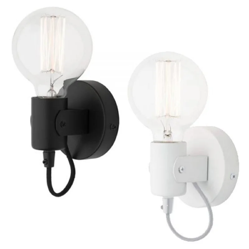 Corrosion - Resistant Industrial Lighting for Coastal FactoriesBronte Indoor Wall Light in Black or White