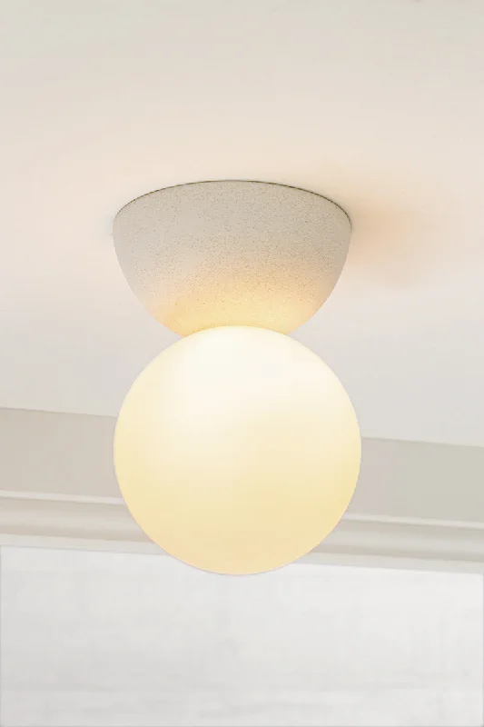 Dust - Resistant Industrial Lighting for Dirty WorkspacesBrooklyn Concrete Orb Ceiling Light