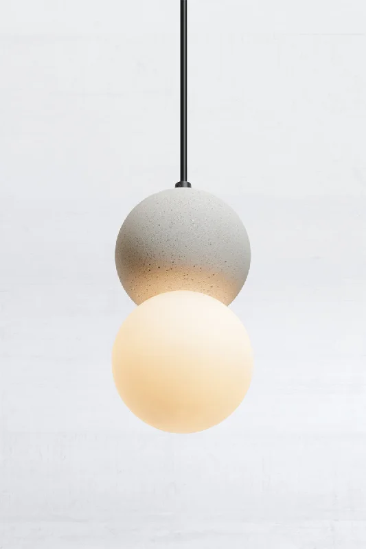 Industrial Lighting for Metal Fabrication ShopsBrooklyn Concrete Orb Pendant Light