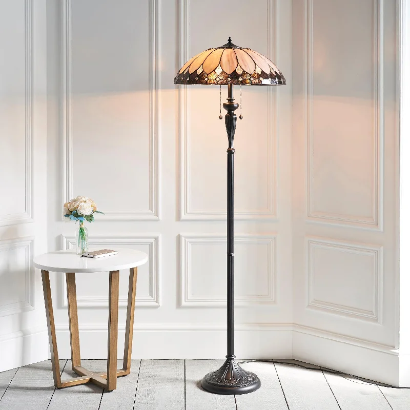 Smart Floor Lamp with Voice Control and Bluetooth ConnectivityInteriors 1900 Brooklyn Tiffany Floor Lamp