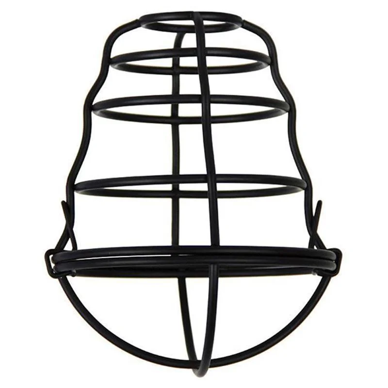 Industrial Lighting for Pharmaceutical ManufacturingCage Accessories-Shade Metal Wire ih Matt Black DIY