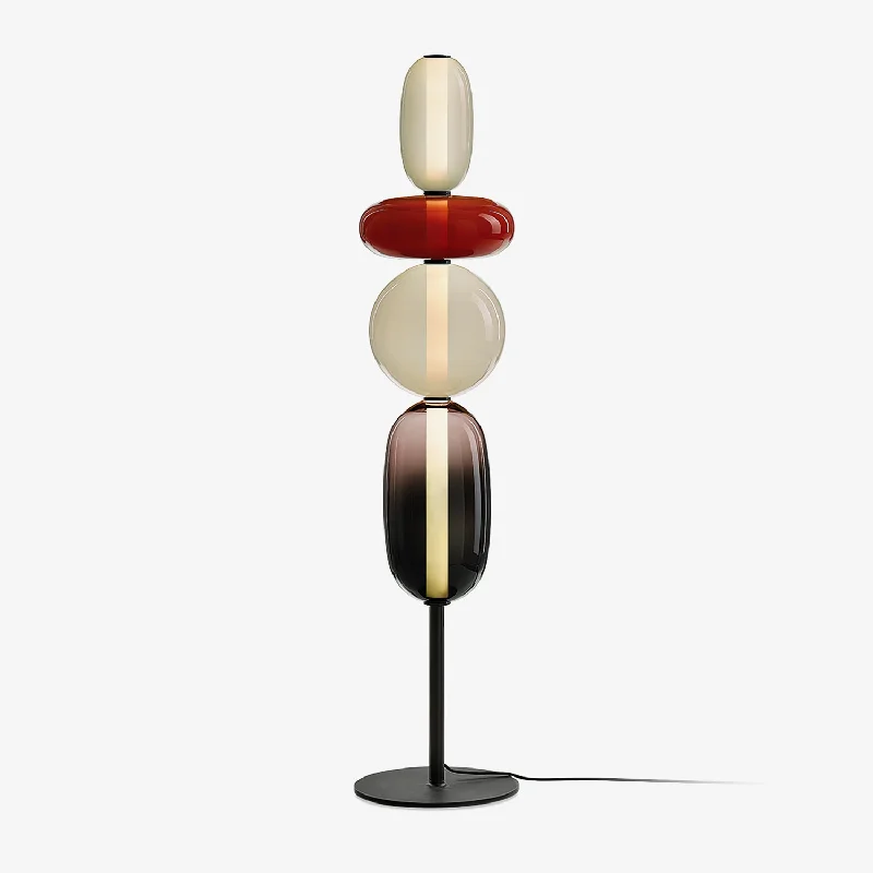 Modern Minimalist Floor Lamp for Contemporary Living RoomsCandied Glass Floor Light