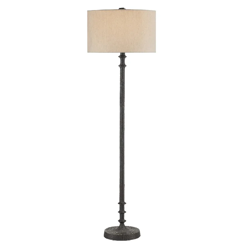 Fabric Floor Lamp with a Linen Shade for a Relaxed AestheticOne Light Floor Lamp